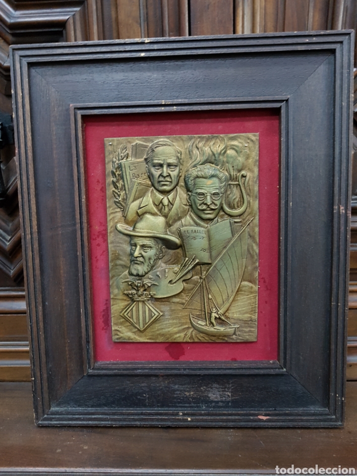 Arte: Cuadro placa de resina valencianos ilustres - Foto 1