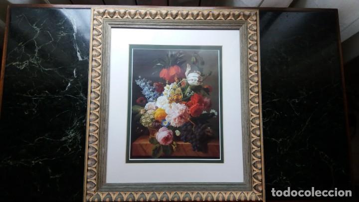 Arte: Cuadro decorativo bodeg&oacute;n de flores y frutas - Foto 1