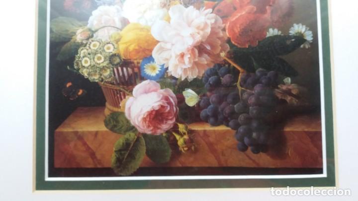 Arte: Cuadro decorativo bodeg&oacute;n de flores y frutas - Foto 4