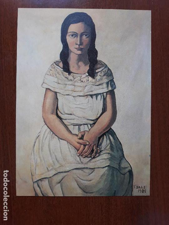 Kunst: Lamina Salvador Dal&iacute;- 2 dibujos a dos caras reversible- a&ntilde;os 80