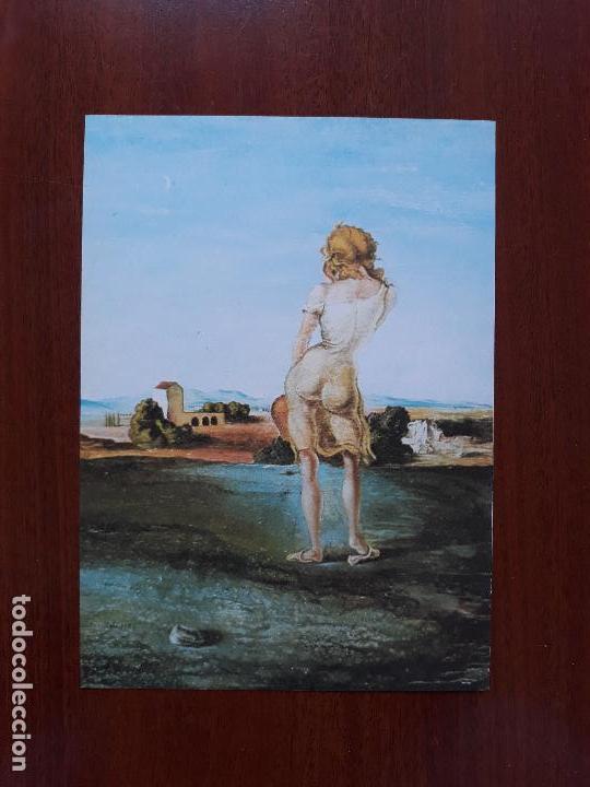 Art: Lamina Salvador Dal&iacute;- 2 dibujos a dos caras reversible- a&ntilde;os 80