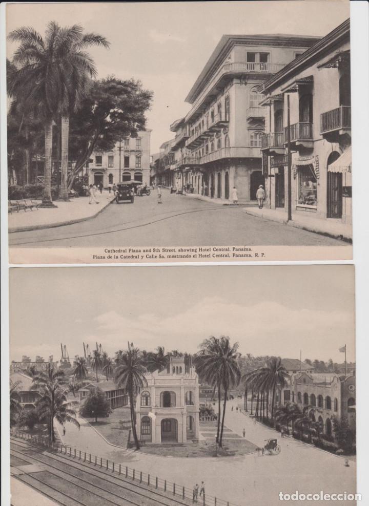 Arte: 6 laminas panor&aacute;micas de PANAMA antiguas - Foto 2