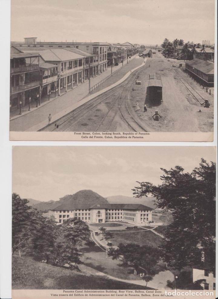 Arte: 6 laminas panor&aacute;micas de PANAMA antiguas - Foto 3