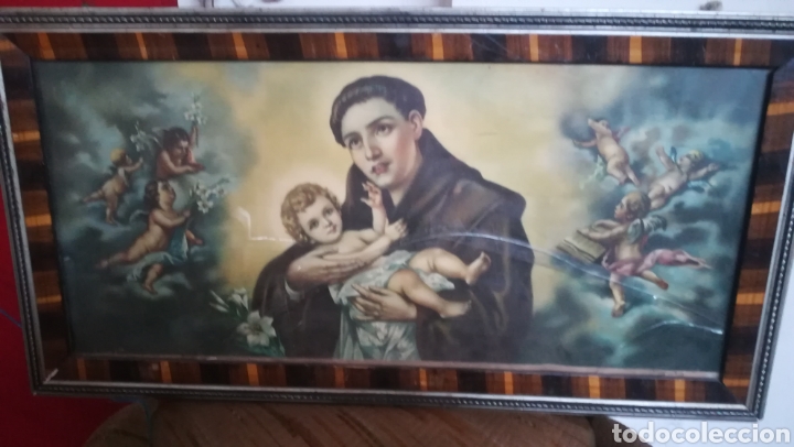 Arte: Antiguo cuadro de San Antonio - Foto 1