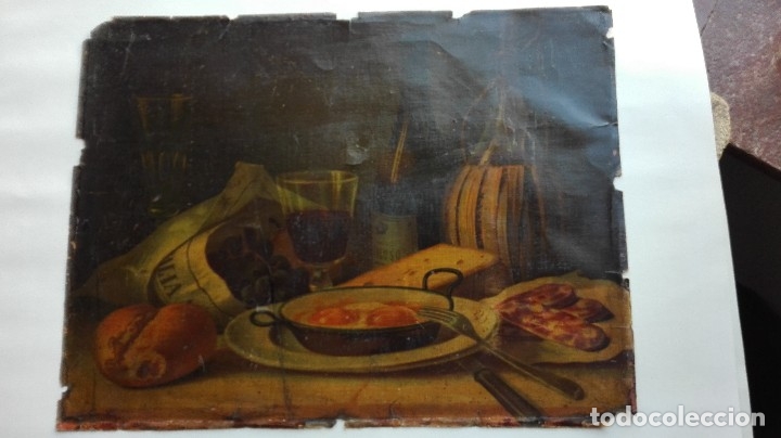 Arte: Bodeg&oacute;n l&aacute;mina del siglo 19 - Foto 1