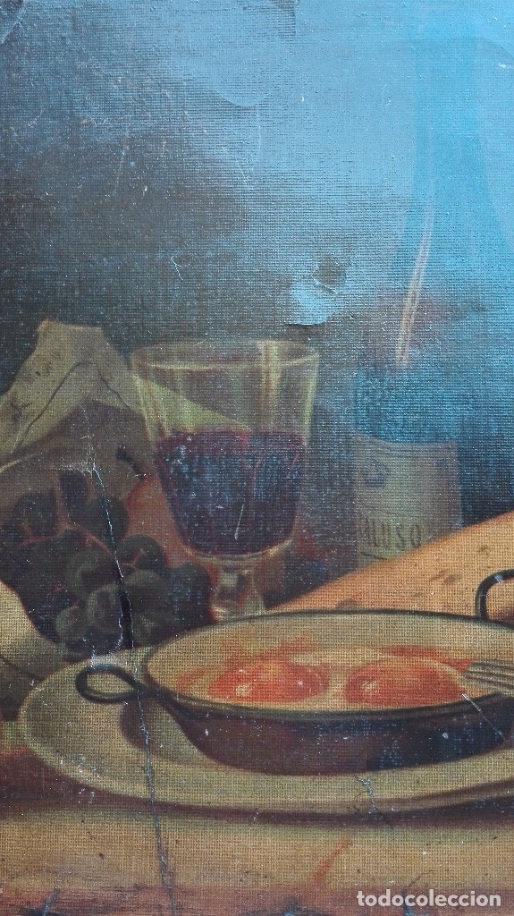 Arte: Bodeg&oacute;n l&aacute;mina del siglo 19 - Foto 2