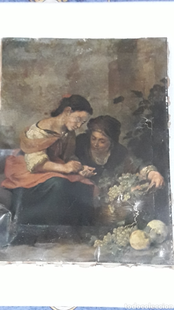 Arte: ANTIGUAS LAMINAS SOBRE LIENZO - Foto 2