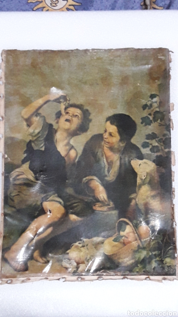 Arte: ANTIGUAS LAMINAS SOBRE LIENZO - Foto 3