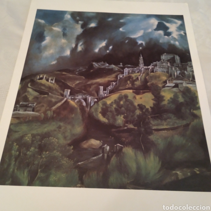 Arte: LAMINA VISTA DE TOLEDO DE EL GRECO - Foto 1