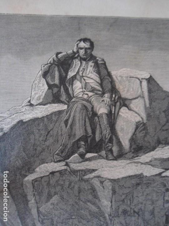 Arte: ANTIGUA LAMINA DE NAPOLEON - Foto 2