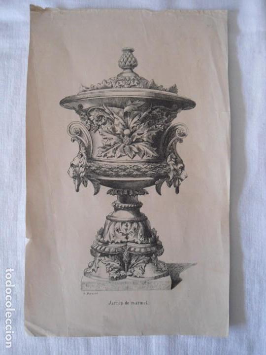 Arte: LOTE 4 ANTIGUAS LAMINAS DE DECORACION DE EDIFICIOS - Foto 6