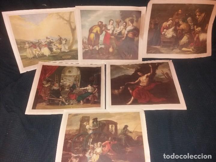 Kunst: LOTE LAMINAS ANTIGUAS GOYA MURILLO RIBERA VELAZQUEZ