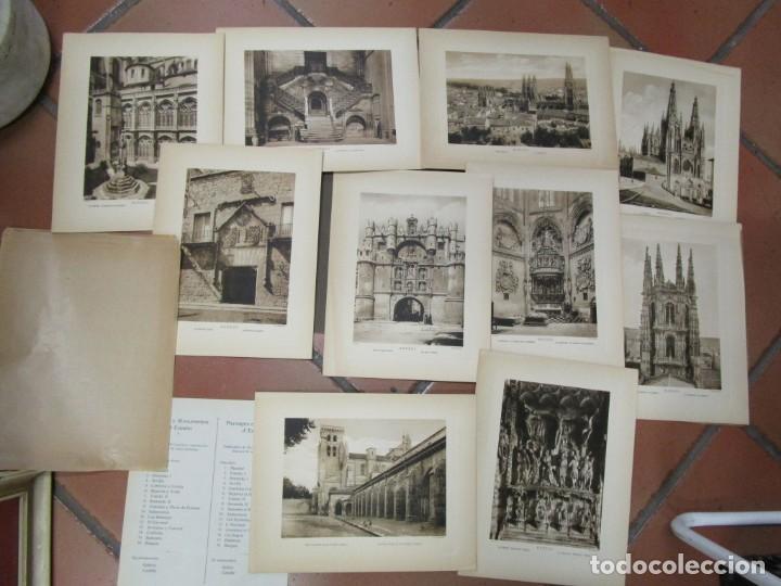 Kunst: PAISAJES Y MONUMENTOS DE ESPA&Ntilde;A BURGOS - EDI VOLUNTAD 10 VISTAS.21. 5X28 PERFECTO ESTADO COMPLETA 1s