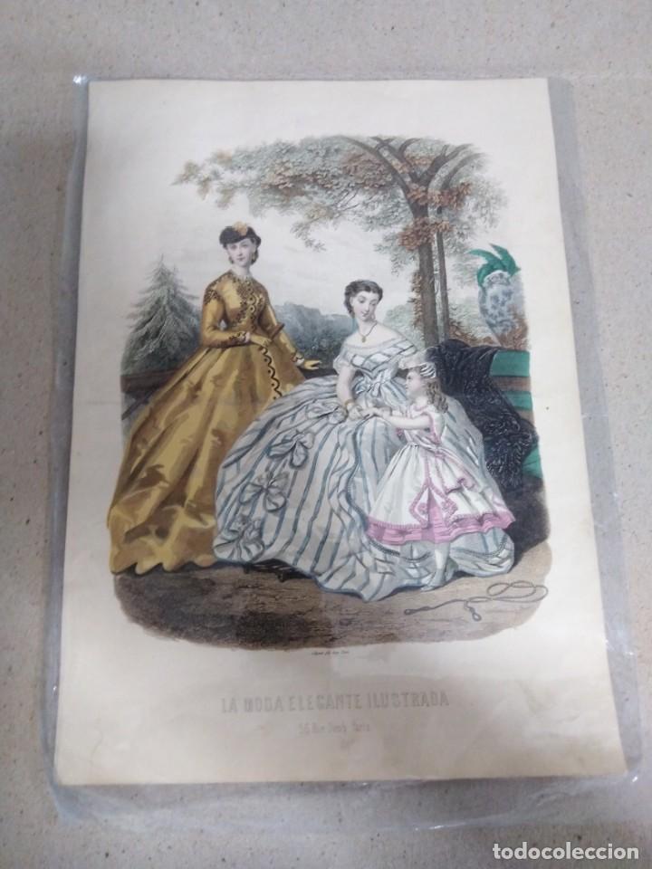 Arte: La moda elegante ilustrada 4 l&aacute;mina - Foto 4