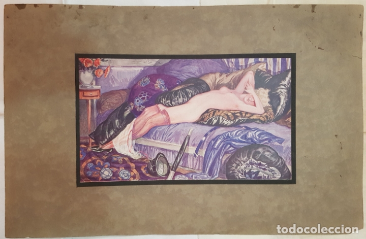 Kunst: DESNUDA EN EL SOFA. G. P.