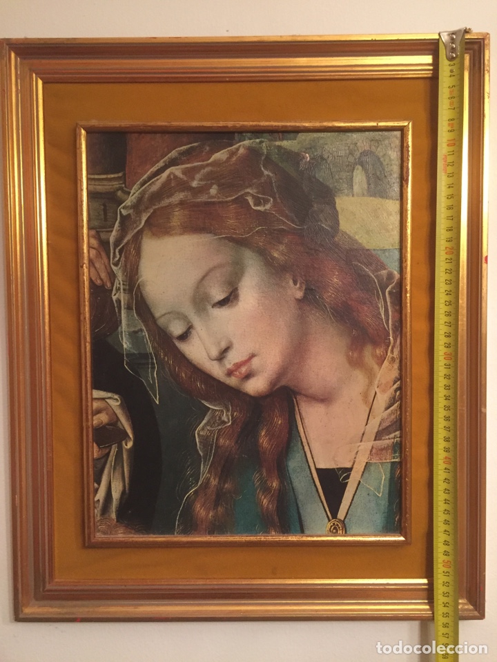 Arte: Lamina con marco de virgen - Foto 3