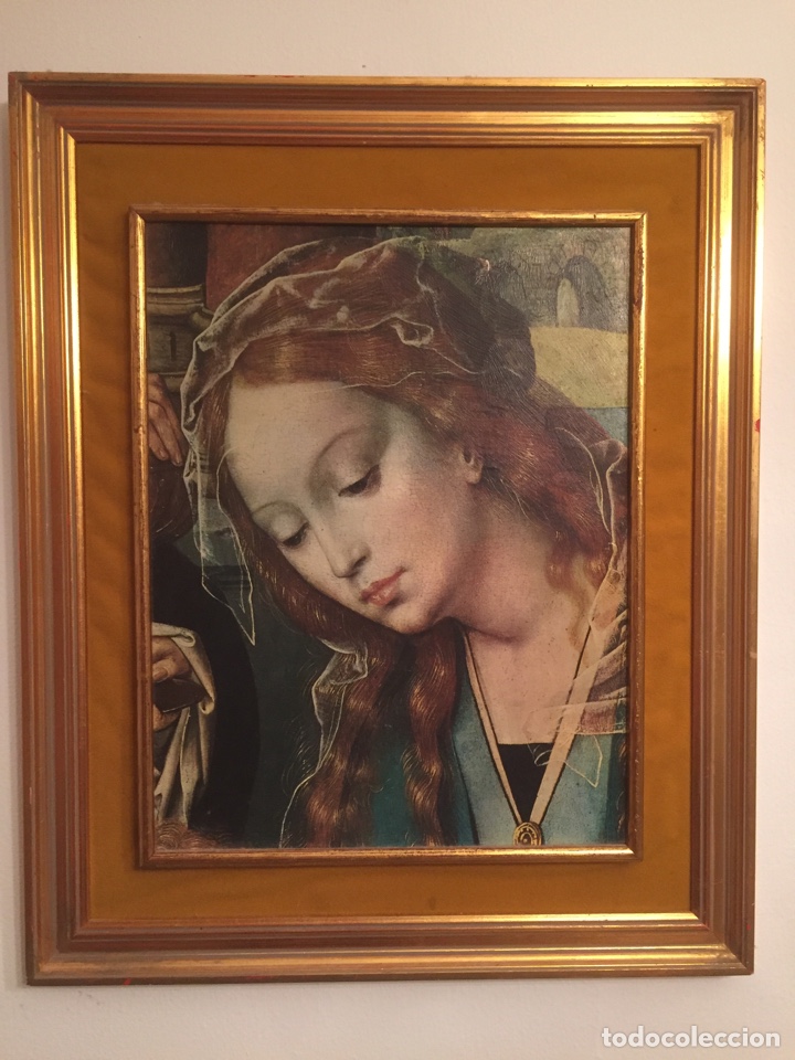 Arte: Lamina con marco de virgen - Foto 1
