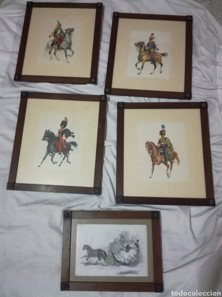 Arte: L&aacute;minas caballer&iacute;a enmarcadas - Foto 1