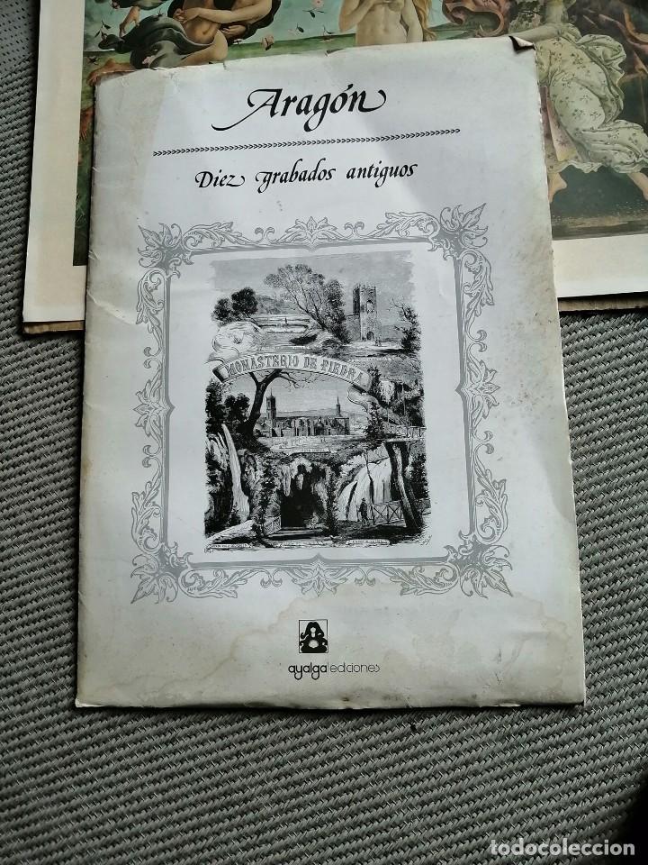 Kunst: Aragon CARPETA N.-CON DIEZ GRABADOS ANTIGUOS.AYALGA EDICIONES SALINAS