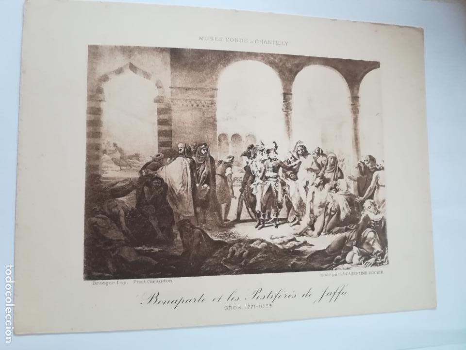 Arte: LAMINA SERIGRAFIA. 23 X 17CM. A&Ntilde;OS 20. MUSEE CONDE CHANTILLY. BONAPARTE ET LES POSTIFERES DE JAFFA