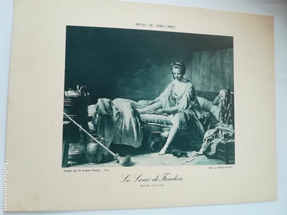 Art: LAMINA SERIGRAFIA. 23 X 17CM. A&Ntilde;OS 20. MUSEE DE SAINT - OMER. LE LEVER DE FANCHON