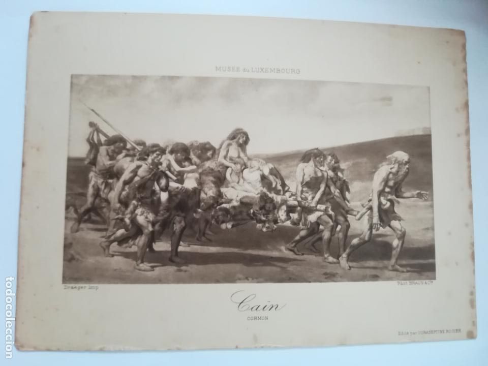 Art: LAMINA SERIGRAFIA. 23 X 17CM. A&Ntilde;OS 20. MUSEE DU LUXEMBOURG. CAIN. CORMON.
