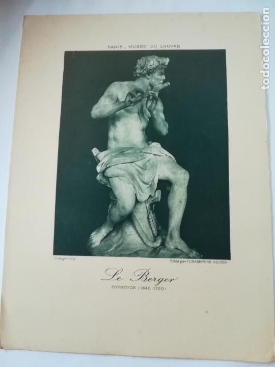 Arte: LAMINA SERIGRAFIA. 23 X 17CM. A&Ntilde;OS 20. MUSEE DU LOUVRE. LE BERGER. COYSEVOX