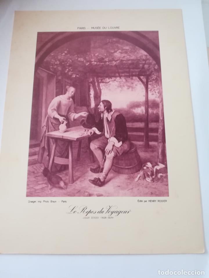 Arte: LAMINA SERIGRAFIA. 23 X 17CM. A&Ntilde;OS 20. MUSEE DU LOUVRE. LE REPOS DU VOYAGEUR