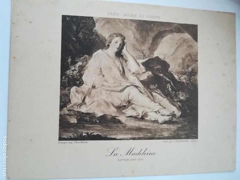 Arte: LAMINA SERIGRAFIA. 23 X 17CM. A&Ntilde;OS 20. MUSEE DU LOUVRE. LA MADELEINE