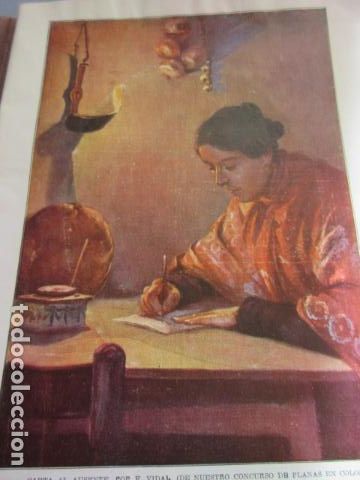 Art: LAMINA 1914 - CARTA AL AUSENTE POR F. VDAL - PUBLICIDAD VERANO EN VERNET LES BAINS