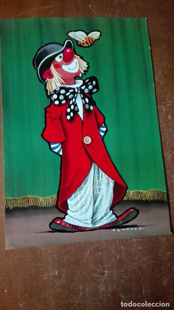 Arte: L&aacute;mina payaso firmada - Foto 1