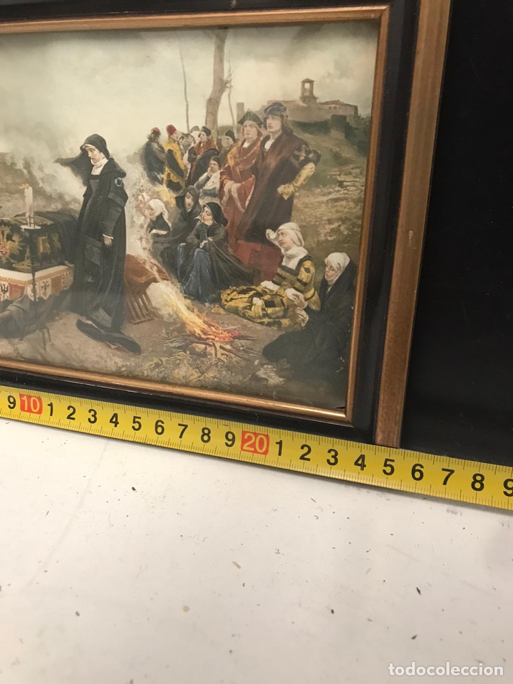 Arte: Antiguo cuadro lamina de &eacute;poca - Foto 2
