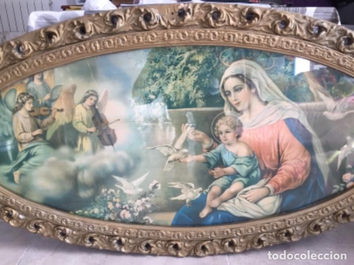 Arte: Cuadro con l&aacute;mina religiosa - Foto 2