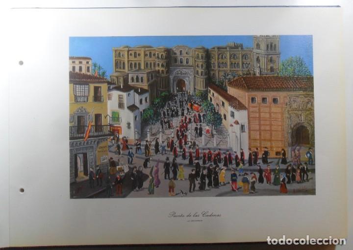 Art: LAMINA - LA MALAGA DE COMIENZOS DE SIGLO - PUERTA DE LAS CADENAS, LA MAHARANI - 44 x 33,5 cm.