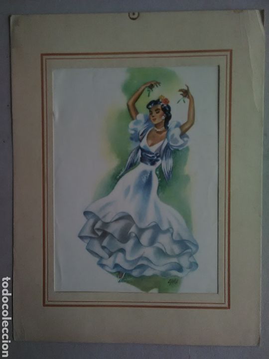 Arte: Bailarina flamenca en color - Foto 1