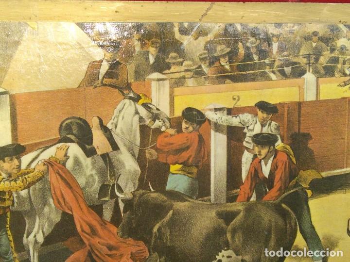 Arte: Escenas toreros. Cogida tarde de toros. - Foto 2