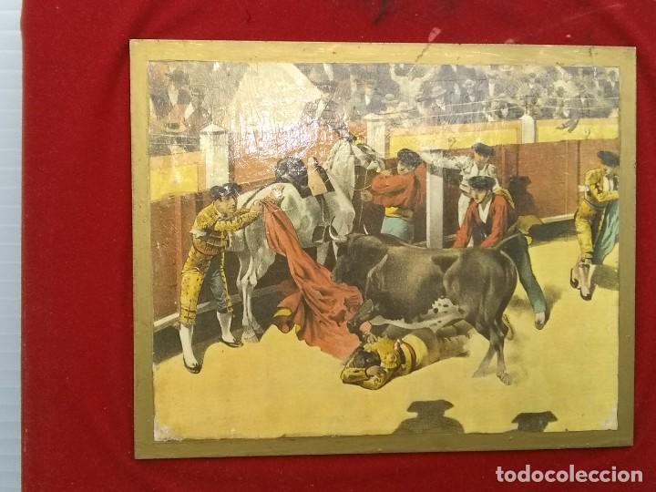 Arte: Escenas toreros. Cogida tarde de toros. - Foto 5