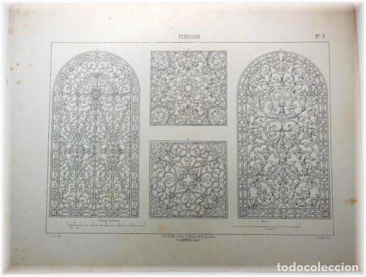 Art: FUNDICI&Oacute;N, N&ordm;3. RIGALT L (Inv), CALADO J (Lito) 1857. Lit Uni&oacute;n F Campa&ntilde;a