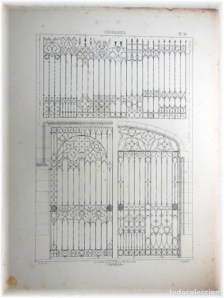 Art: CERRAJERIA, N&ordm;14. RIGALT L (Inv), GUIRAULD J (Lito) 1857. Lit Uni&oacute;n F Campa&ntilde;a
