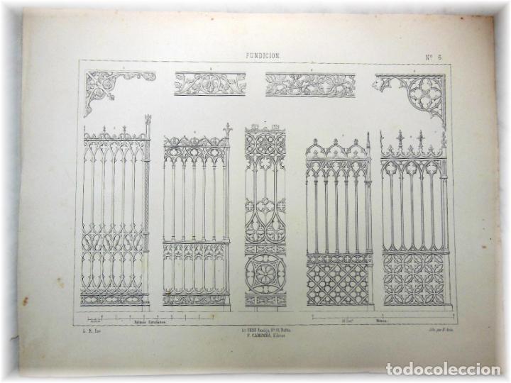 Art: FUNDICI&Oacute;N, N&ordm;6. RIGALT L (Inv), ARAU N (Lito) 1857. Lit Uni&oacute;n F Campa&ntilde;a