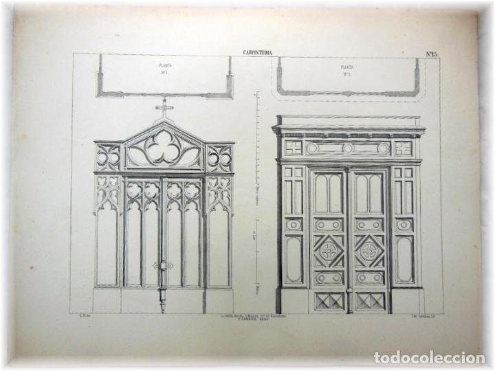 Art: CARPINTERIA, N&ordm;15. RIGALT L (Inv), COMBAU J M (Lito) 1857. Lit Uni&oacute;n F Campa&ntilde;a