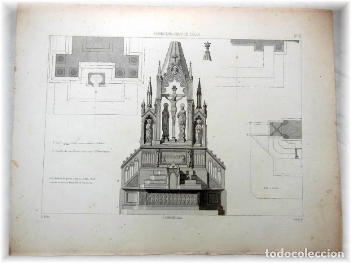 Art: CARPINTERIA, OBRAS DE TALLA. N&ordm;10. RIGALT L (Inv), FATJO A (G&ordm;) 1857. Ed F Campa&ntilde;a