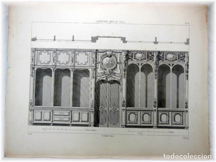 Art: CARPINTERIA, OBRAS DE TALLA. N&ordm;16. RIGALT L (Inv), FATJO A (G&ordm;) 1857. Ed F Campa&ntilde;a