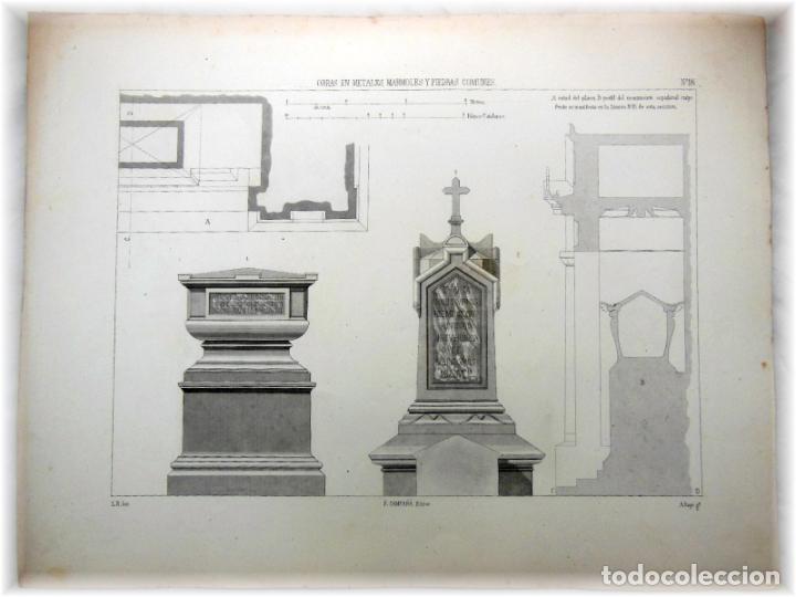 Art: OBRAS EN METALES, M&Aacute;RMOLES Y PIEDRAS COMUNES. N&ordm;16. RIGALT L (Inv), FATJO A (G&ordm;) 1857. Ed F Campa&ntilde;a