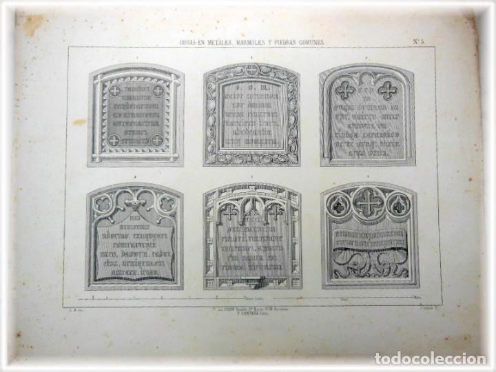 Art: OBRAS EN METALES, M&Aacute;RMOLES Y PIEDRAS COMUNES, 5. RIGALT L (Inv), GUIRAUD (Lit)) 1857. Lit,F Campa&ntilde;a