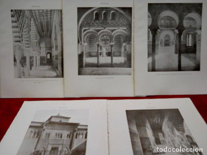 Art: Lote 5 fotos Alcazar Sevilla MOORISH REMAINS IN SPAIN CALVERT