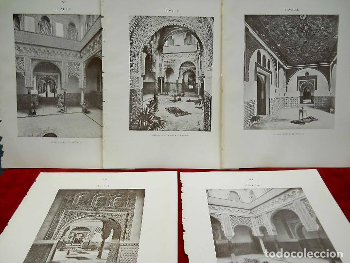 Art: Lote 5 fotos Alcazar Sevilla MOORISH REMAINS IN SPAIN CALVERT