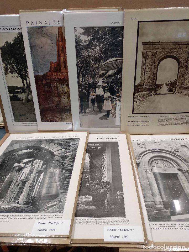 Arte: Revista La esfera, lote 7 planchas de Catalu&ntilde;a