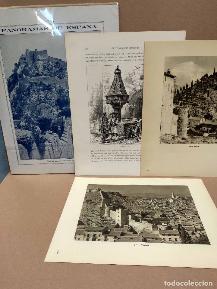 Art: Jativa Xativa, lote 4 planchas antiguas varias publicaciones