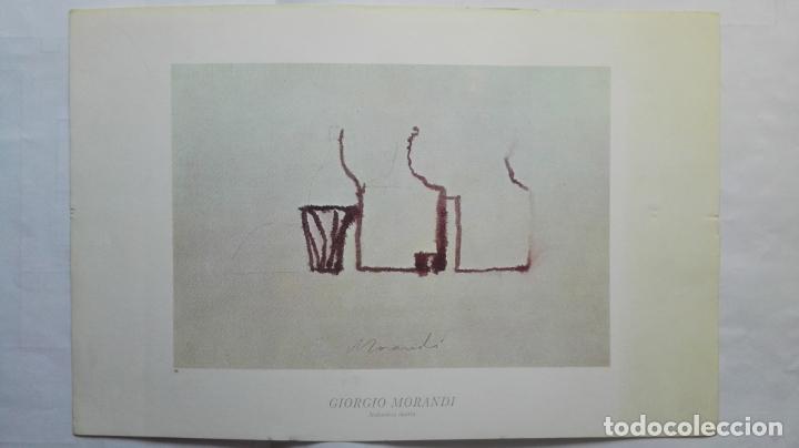 Art: LAMINA N&ordm; 36, GIORGIO MORANDI, NATURALEZA MUERTA, MEDIDAS 34,5 X 23 CM